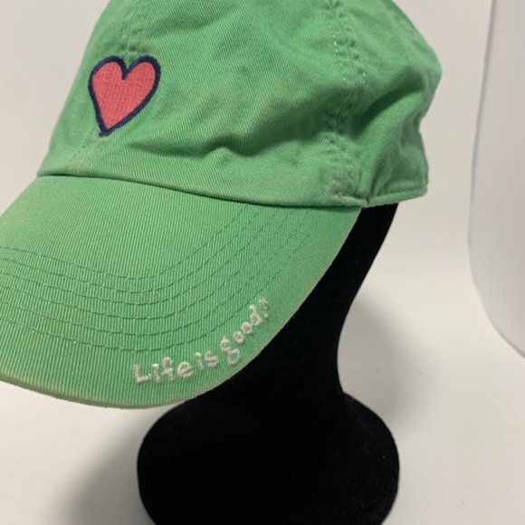 Green Life is Good Heart Baseball Hat - Picture 3 of 7